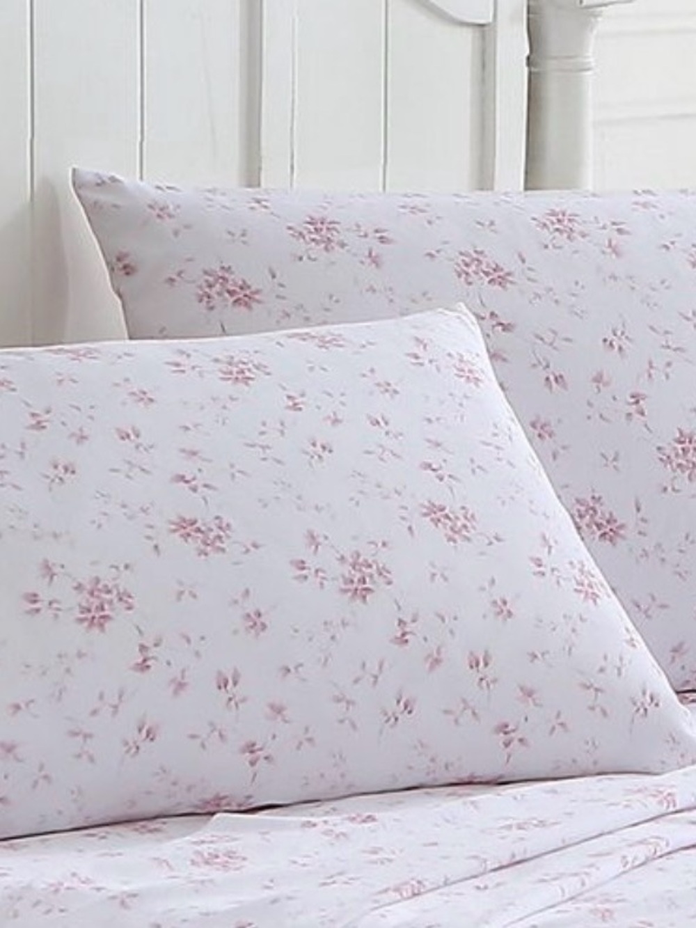 Laura Ashley Garden Muse 300TC Standard Pillowcase Pair 100% Cotton New